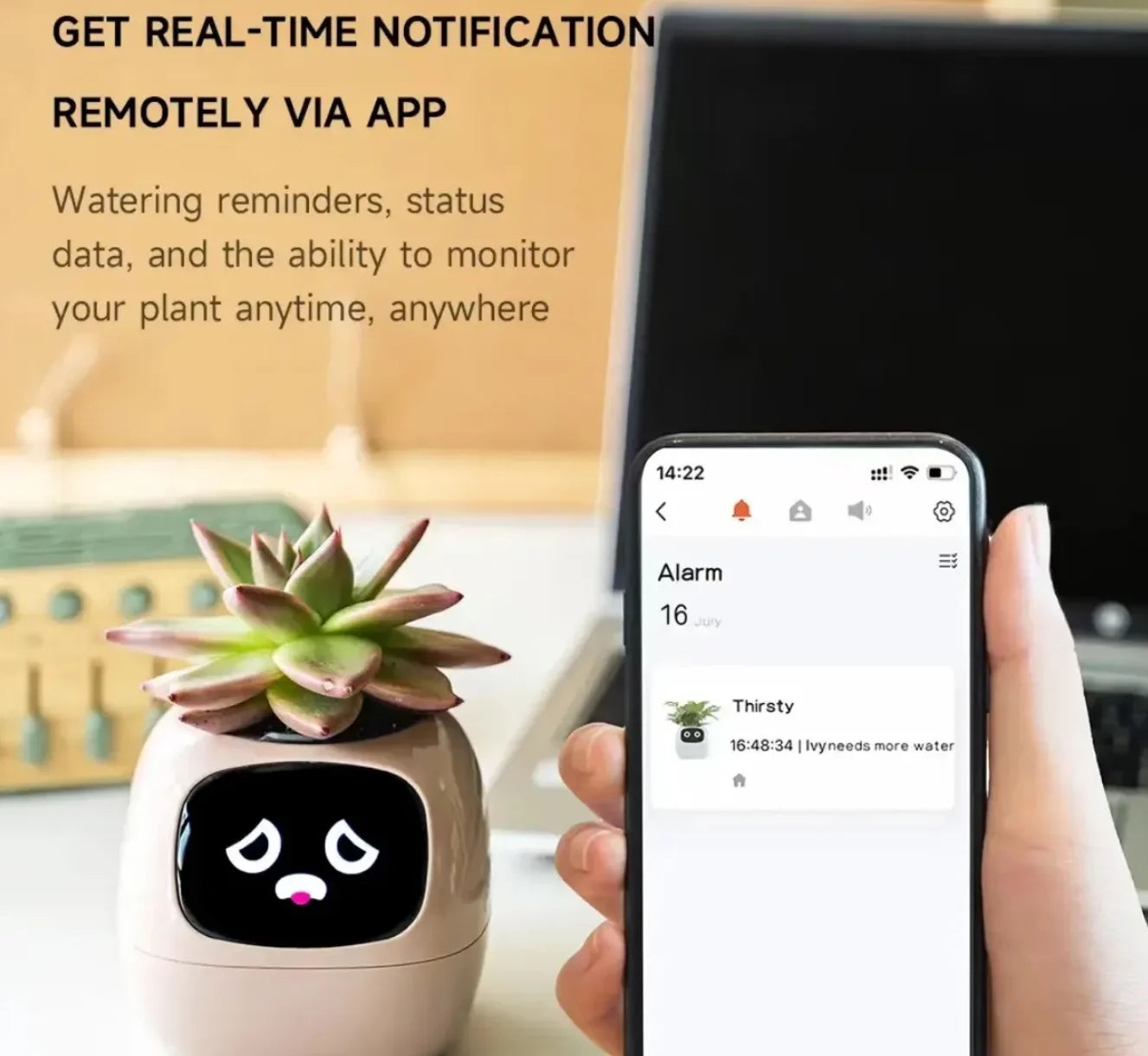Jardinière Intelligente Ivy 49 Expressions 7 Capteurs AI