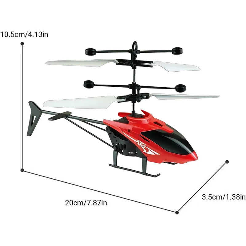 Hélicoptère drone RC rechargeable télécommandé sécurisé jouet enfants résistant