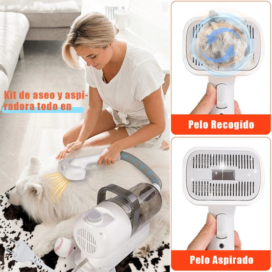 Kit toilettage aspirateur 2,5L MicroData chiens chats multifonction