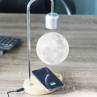 Lampe Lune LED 3D Flottante Lévitation Magnétique Table