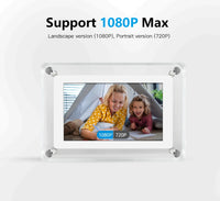 Cadre numérique acrylique 5 pouces IPS 4Go 1200mAh