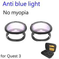 Lentilles VR Quest 3 monture magnétique myopie anti-bleu