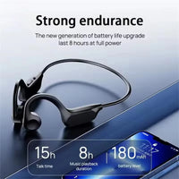 Casque Bluetooth Sport Étanche Conduction Osseuse avec Micro
