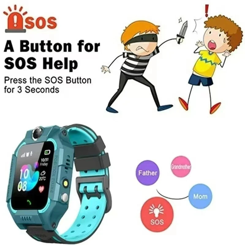 Xiaomi enfants GPS montre intelligente 5G localisation carte SIM appel SOS montre intelligente caméra montre étanche cadeau pour IOS Android enfant cadeau