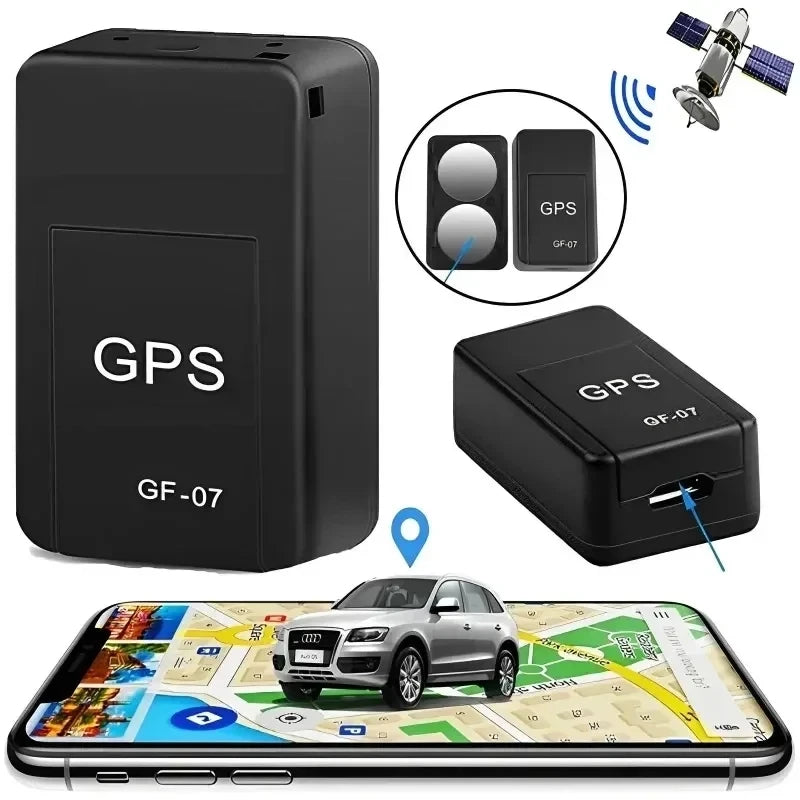 GF07 Mini dispositif de suivi GPS avec carte sim  ( non fournie ) , Position GPS APP traqueur GPS magnétique voiture fort Anti-perte localisateur GPS de véhicule