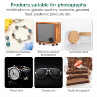 Photographie lumière LED salle Photo Studio lumière tente boîte souple décors Photobox pour appareil Photo DSLR 22CM Portable pliable Lightbox