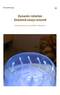 Diffuseur Méduse Rotatif Humidificateur LED Aromathérapie Maison Bureau