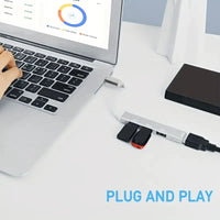 Hub USB 4 Ports à Haute Vitesse pour Téléphone et Ordinateur