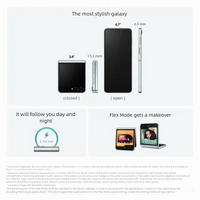 Samsung Galaxy Z Flip 5 5G reconditionné, 6.7 pouces, F731U1, 8 + 256/512 go, AMOLED, débloqué, pliable, Android, excellente condition