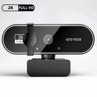 Webcams 4K USB caméra Web avec Microphone Autofocus 2K caméra PC ordinateur portable Streaming en direct 1080P Webcam pour les appels vidéo