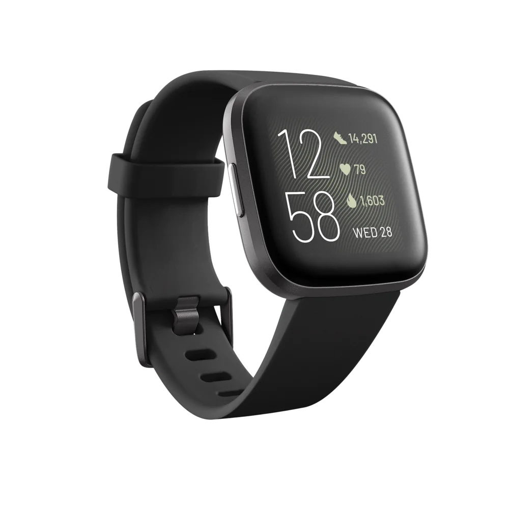 Fitbit Versa 2 smartwatch noir suivi santé fitness natation Alexa