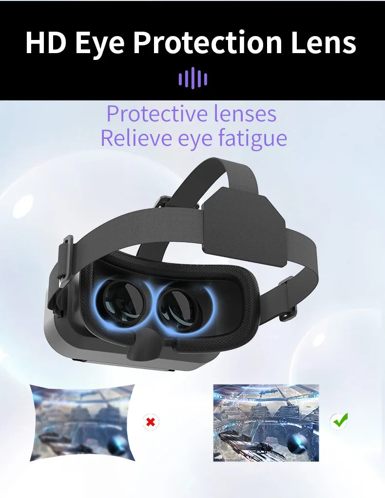 Casque VR lunettes réalité virtuelle 3D smartphone jeu