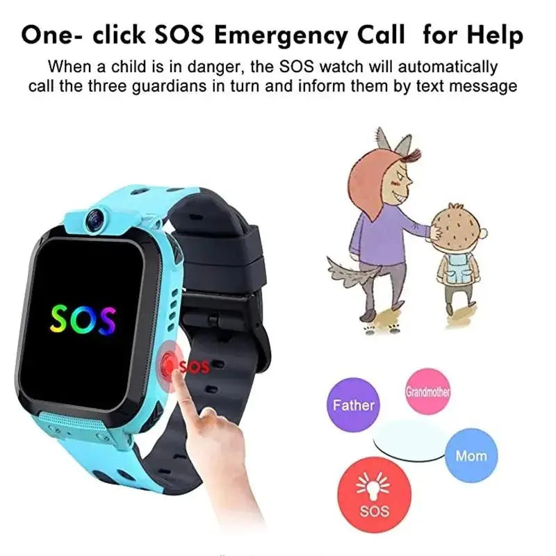 Xiaomi enfants montre intelligente SOS GPS localisation Tracke carte Sim appel enfant montre intelligente caméra étanche montre cadeau pour Ios Android