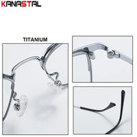 Hommes lunettes de Prescription optique lentilles lunettes de lecture femmes lumière bleue bloquant myopie lunettes métal titane lunettes cadre
