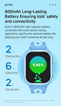 Smart Watch enfant 4G GPS WiFi Appels SOS Localisation Garçons/Filles