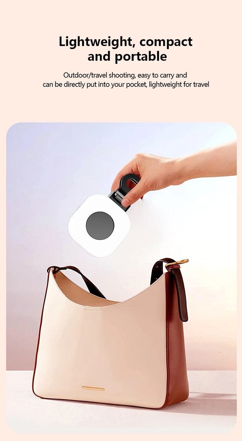 Mini lumière de remplissage LED pour Smartphone, 3 Modes, avec Clip de luminosité réglable, lumière vidéo Portable pour caméra Tiktok, IPad Mobile