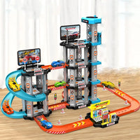 Piste voiture rampe course puzzle parc enfant 3-5 ans