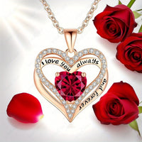 Collier Pendentif Cœur Rouge avec Ours Mignon – Boîte Cadeau