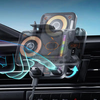 Support téléphone voiture charge rapide induction 15W