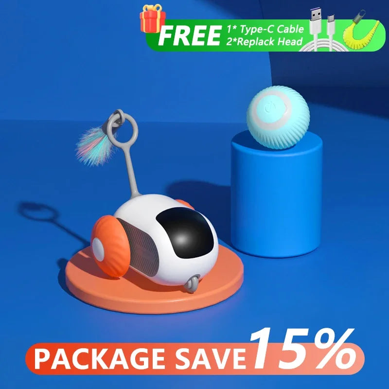 Jouet intelligent chat voiture interactive télécommande automatique intérieur