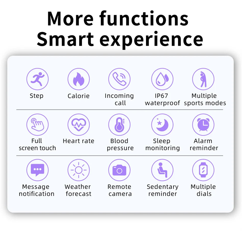 Montre connectée sport homme Bluetooth étanche tactile