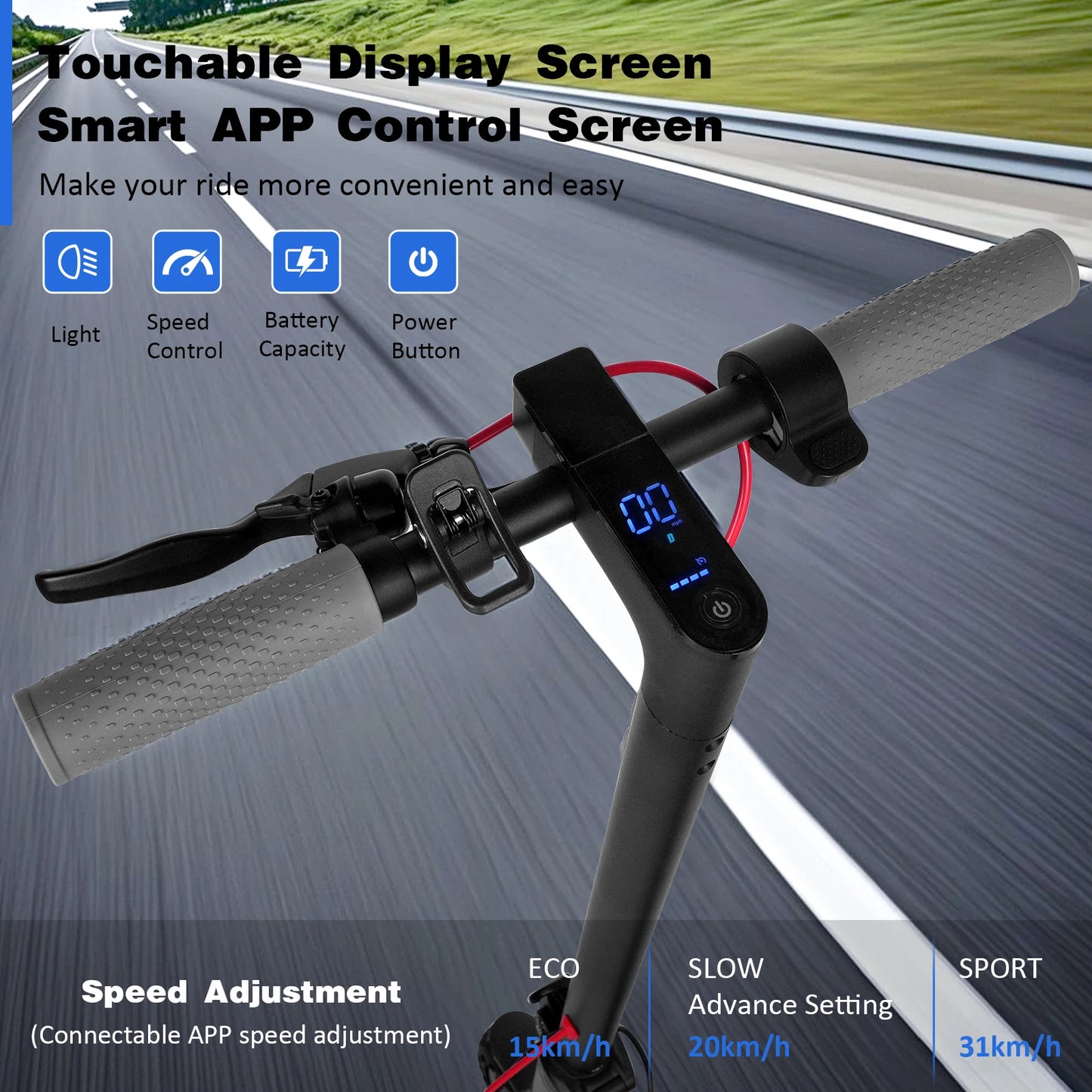 Scooter électrique ES80 500W 36V 10.5Ah 35KM pliable