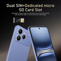 Smartphone Global Vision I17 Pro Max Android 5800mAh 12Go de RAM 512Go de ROM 6.56 pouces 720x1612HD 24+48MP MTK10 Réseau 4G Téléphone mobile