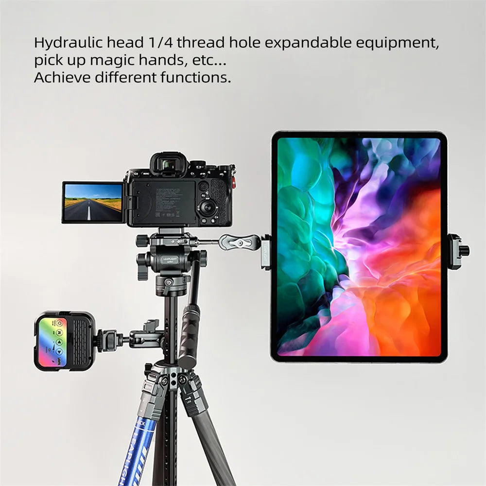 Tête Trépied LEAPLIGHT Aluminium Fluide Hydraulique Panoramique