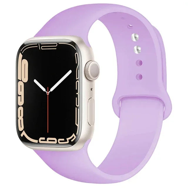 Bracelet silicone sport pour Apple Watch séries 5 à 11.