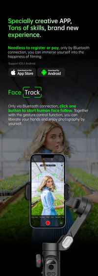Stabilisateur 3 axes AOCHUAN AI suivi visage smartphone