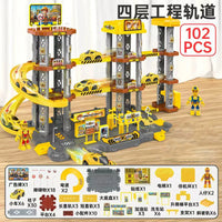 Piste voiture rampe course puzzle parc enfant 3-5 ans