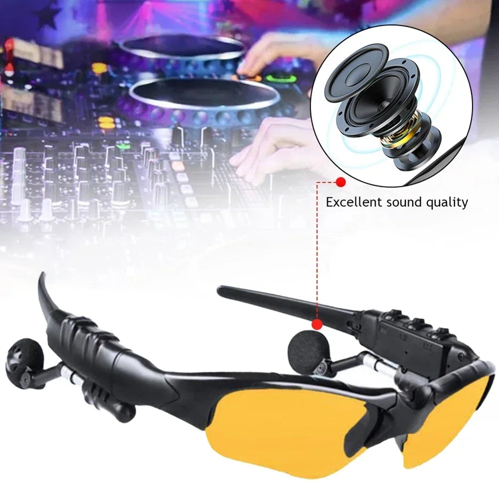 Lunettes intelligentes Bluetooth 5.0, pour Sports de plein air, cyclisme, son Surround, écouteurs, appel musical, lunettes de soleil polarisées pour l'équitation