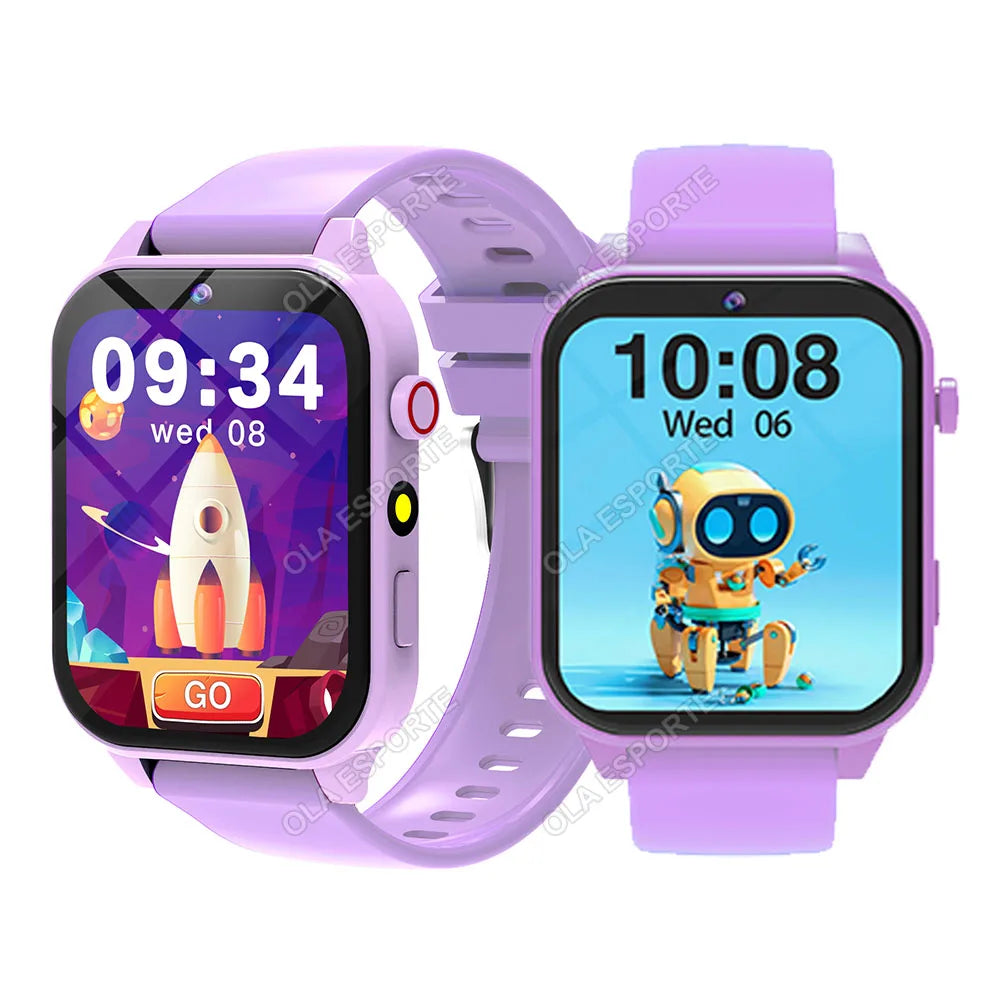 Montre connectée enfant HD Caméra 18 jeux Sommeil Réveil Calculatrice