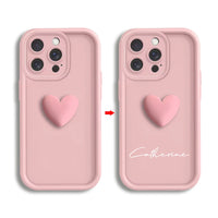 Coque anti-chute minimaliste lettres personnalisées iPhone 12-17 Pro