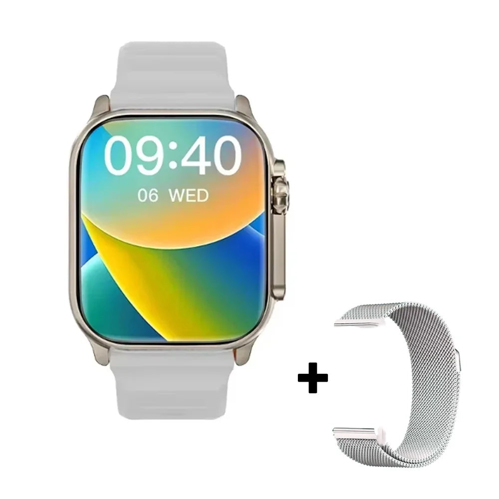 Montre intelligente T900 49mm AMOLED NFC étanche hommes 2025
