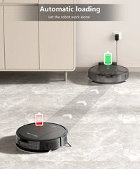 Aspirateur robot PrettyCare C2 4000Pa WiFi Alexa Auto Boost