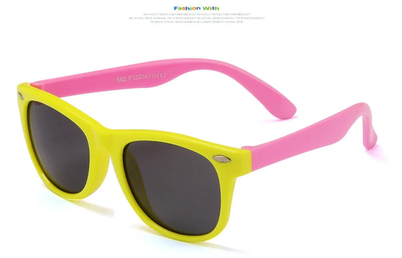 Lunettes de soleil classiques en Silicone pour enfants, UV400, pour garçons et filles, TR90, Protection UV