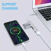 Hub USB 4 Ports à Haute Vitesse pour Téléphone et Ordinateur