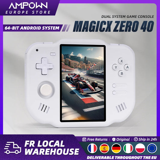AMPOWN ZERO 40 Console de jeu portable 4 ''IPS écran multi-touch Android A133P Magicx Zero40 WiFi Support moteur de Vibration pour NDS