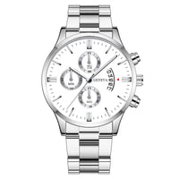 Montre homme 40mm quartz acier inoxydable sport
