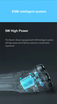 Rasoir Électrique ENCHEN Blackstone Lame 3D Flottante USB