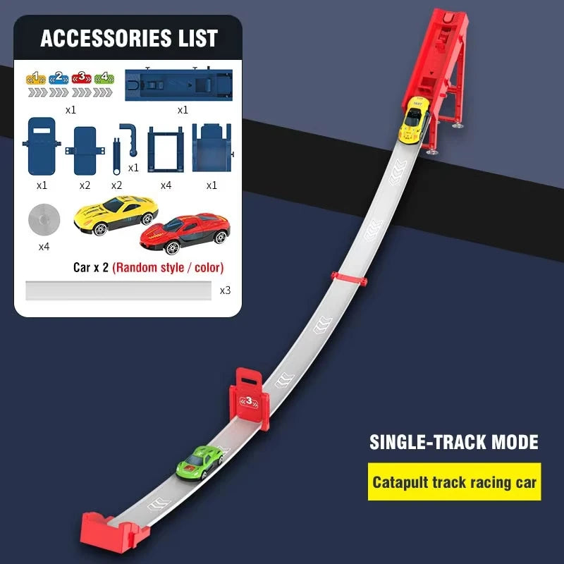 Piste voiture rampe course puzzle parc enfant 3-5 ans