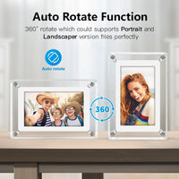 Cadre numérique acrylique 5 pouces IPS 4Go 1200mAh