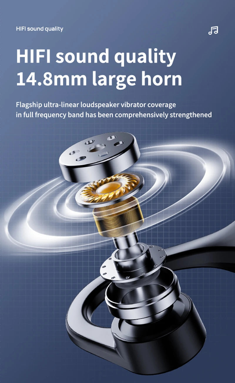 Casque Bluetooth Sport Étanche Conduction Osseuse avec Micro