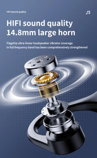 Casque Bluetooth Sport Étanche Conduction Osseuse avec Micro