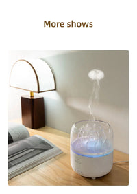 Diffuseur Méduse Rotatif Humidificateur LED Aromathérapie Maison Bureau