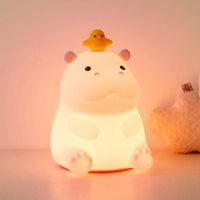 Veilleuse silicone squishy renard lapin rechargeable tactile