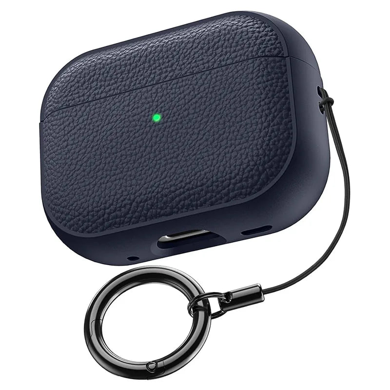 New 2026 product: Capa for AirPods Pro 3, soft TPU leather case, protective cover for AirPods Pro 3, cases with lanyard