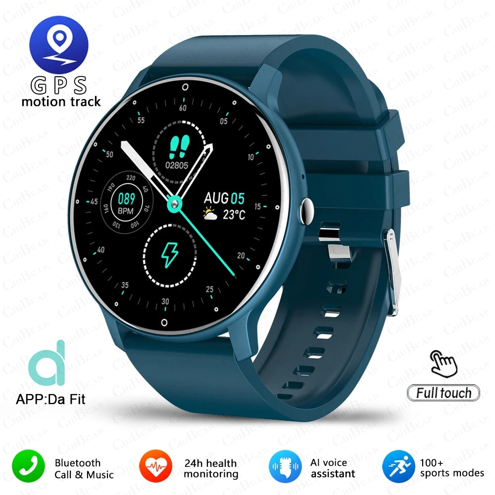 Montre connectée sport homme Bluetooth étanche tactile