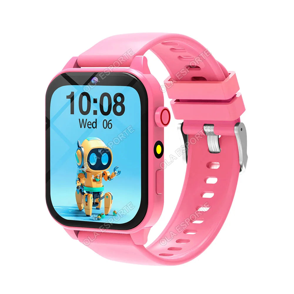 Montre connectée enfant HD Caméra 18 jeux Sommeil Réveil Calculatrice